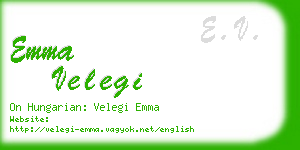 emma velegi business card